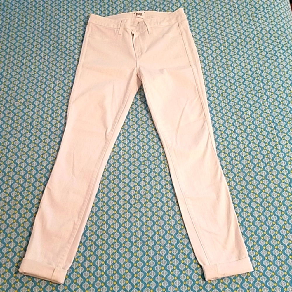 White Paige Verdugo Ultra Skinny Jeans